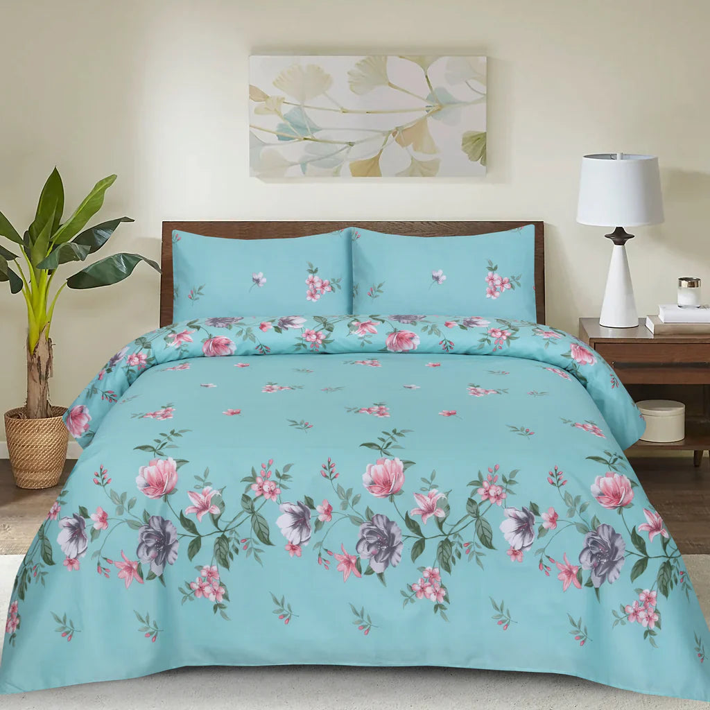 Royal flawer- Bedsheet Set