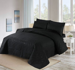 (Black) BEDSPREAD Set (Light Filling)
