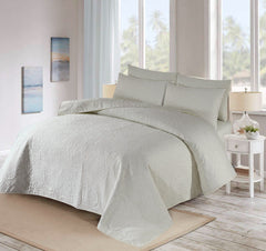 White -BEDSPREAD Set (Light Filling)
