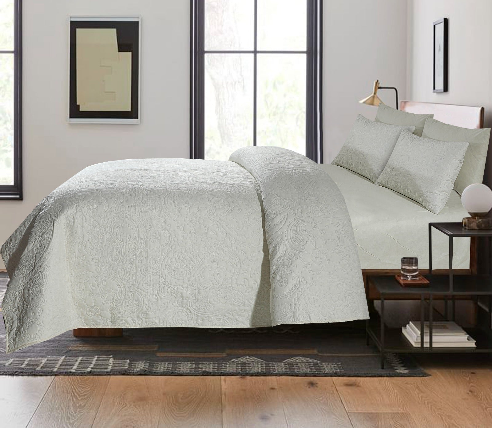 BEDSPREAD Set (Light Filling) - Off White
