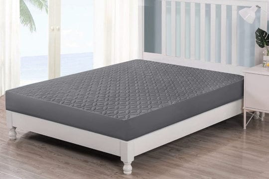Gray - Quilted Waterproof Mattress Protector