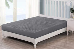 Gray - Quilted Waterproof Mattress Protector