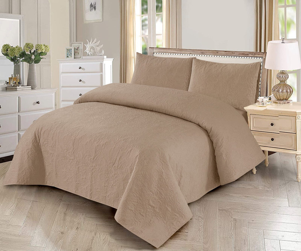 Light Skin - 3pcs BEDSPREAD Set (Light Filling)