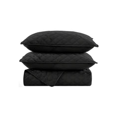 BEDSPREAD Set (Light Filling) - BLACK