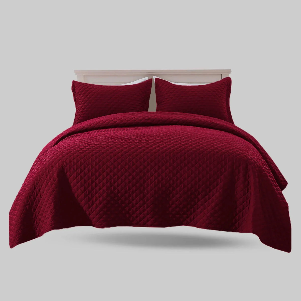 BEDSPREAD Set (Light Filling) - MAROON