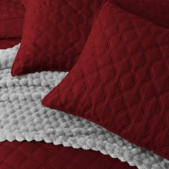 BEDSPREAD Set (Light Filling) - MAROON