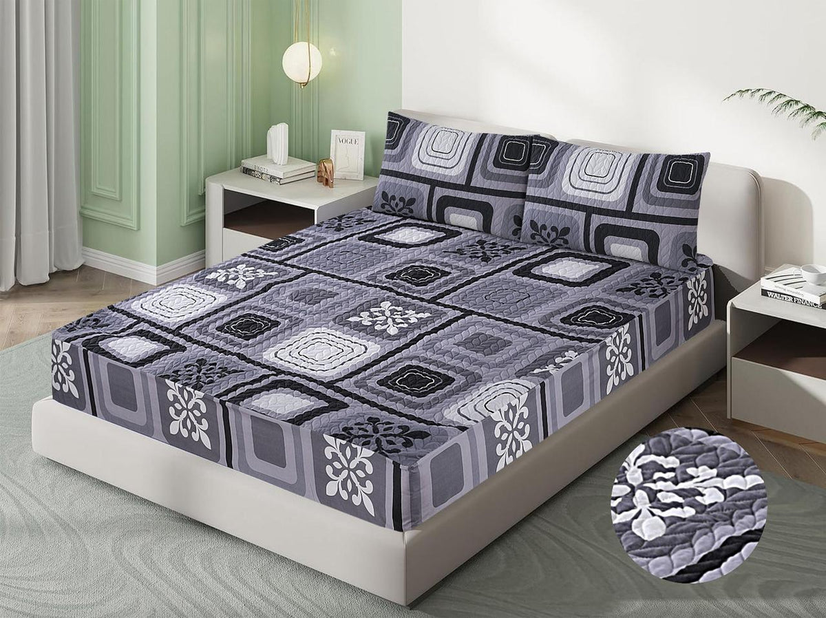 Rox- printed Quilted Waterproof Mattress Protector-