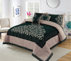 Green taj- 5 pcs Bedsheet Set