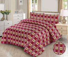 Flow- 3pcs BEDSPREAD Set  printed (Light Filling)