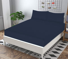 Navy blue Stripe- Bedsheet Set