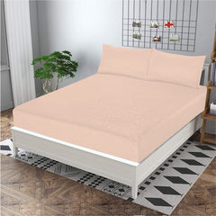 Light skin Embossed- Bedsheet Set