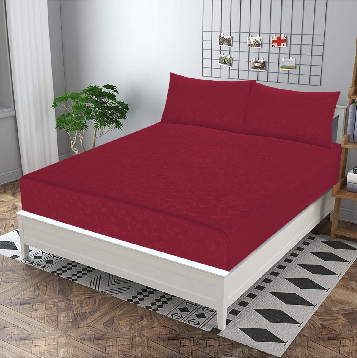 Raddish Embossed- Bedsheet Set