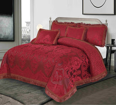 Red shine 5 pcs bedsheet set