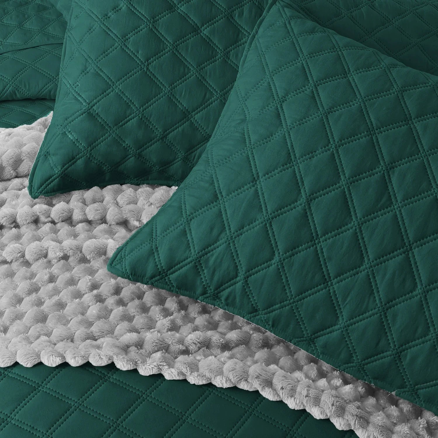 BEDSPREAD Set (Light Filling) -TEAL